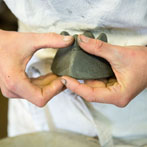 Fleen Doran, working at the school where she takes a weekend class, 2016